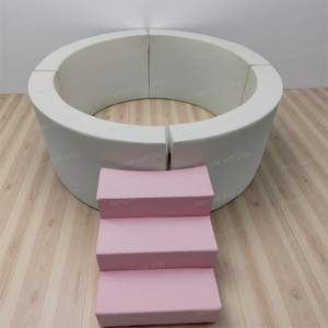 Ensemble <span class=keywords><strong>de</strong></span> jeu gonflable blanc et rose <span class=keywords><strong>pour</strong></span> enfants, avec tunnel, piscine à balles, équipement <span class=keywords><strong>de</strong></span> terrain <span class=keywords><strong>de</strong></span> jeu intérieur/extérieur <span class=keywords><strong>pour</strong></span> fêtes d'<span class=keywords><strong>anniversaire</strong></span> et location d'événements - Product Image 4