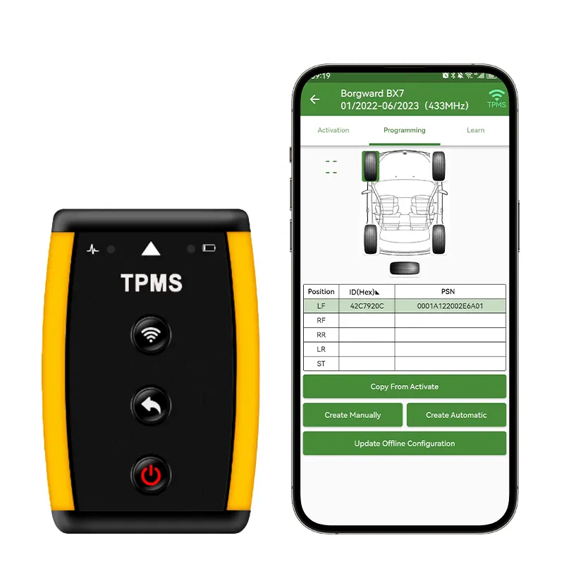 QQr自動車診断ツールTPMS再学習ツールフルシステム自動タイヤ空気圧モニターシステムセンサーアクティベーションTPMSリセットツール