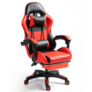 Silla gamer cadeira de escritório, cadeira de couro pu confortável, reclinável, cadeira giratória com colchão - Product Image 1