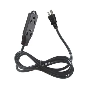 Outlet Socket UPS Server Pdu 125V Cable Upd USA Power Cord 1.5M 5-15P NEMA Plug To 2x 5-15R Sockets