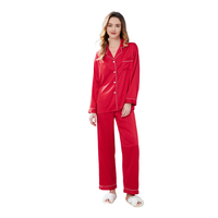 Fung 6001 Vente en gros de pyjamas et robes de maison pour femmes grandes tailles, hiver automne, uni, simple, thermique, spandex + polyester