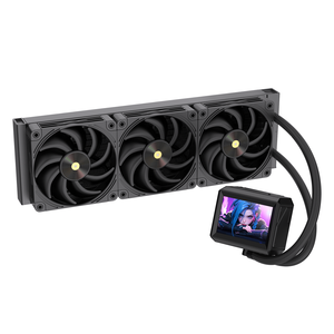 Lovingocool 240/360 hiển thị kỹ thuật số AIO chất lỏng mát <span class=keywords><strong>PWM</strong></span> CPU mát 4pin tản nhiệt chơi game PC trường hợp quạt làm mát với màn hình <span class=keywords><strong>LCD</strong></span> - Product Image 1