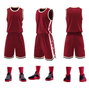 Toptan ucuz 100% Polyester yüceltilmiş Mesh basketbol forması hızlı kuru nem esneklik tankı erkekler için nefes Set Tops - Product Image 4