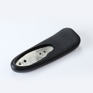 Surface d'accoudoir de chaise P20 en PU noir 384g, accoudoir fixe pour chaise de bureau, design moderne, lot de 2 pièces - Product Image 1