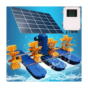 DC 96V 1500W 4Impeller Solar Oxygenation Water Pump Solar Power Paddle Wheel Aerator For Small Fish Pond