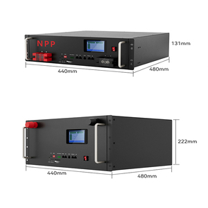 מערכת סוללות LiFePO4 48V ניתנת לערום והתקנה בארון, תומכת CAN, היברידית סולארית לרשת, 10 קילוואט-שעה, 6000 מחזורי טעינה. - Product Image 5