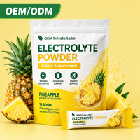 Poudre d'électrolytes pour adultes, hydratation rapide, apport d'énergie avant l'entraînement, différentes saveurs, 16 sachets, OEM ODM HALAL