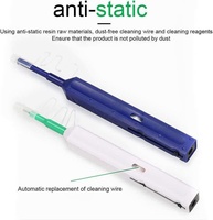 Kit de stylos de nettoyage antistatiques pour fibres optiques avec diamètre de 1,25/2,5 mm pour connecteurs LC/SC/MU et maintenance des réseaux de télécommunications FTTH