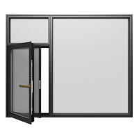 Système de fenêtres à battants en aluminium, double vitrage, isolation thermique, étanchéité aux intempéries pour bâtiments résidentiels