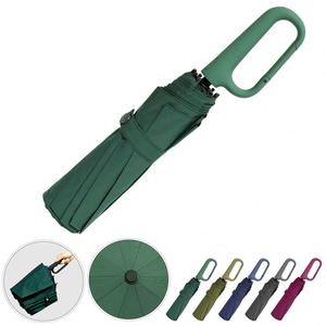 Parapluie pliant contemporain à protection UV entièrement automatique avec crochet pour sac - Offre à durée limitée - Product Image 4