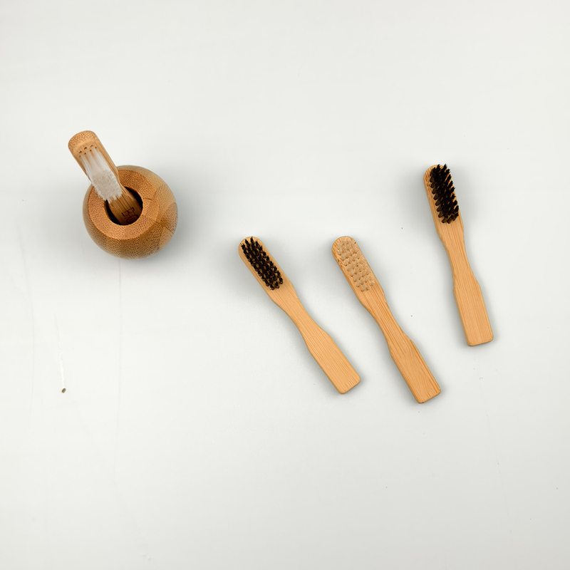 Short Bamboo Travel Toothbrush Compact Eco