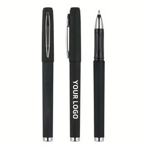 Bolígrafos Promocionales de Plástico Cuadrados con Gel, Acabado de Goma, Tinta Negra, Multicolor, Económicos, para Hotel, con Logotipo Personalizado, en Stock - Product Image 2