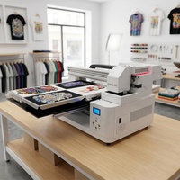Imprimante jet d'encre à plat à double tête 2880 dpi auto-nettoyante, nouvelle imprimante textile directe sur tissu pour t-shirts en polyester et coton