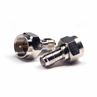 Adaptador de Conector Coaxial RF de 75 ohmios, SMA-F, Macho SMA a Hembra Tipo F