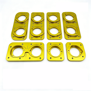 SPEED HAVEN CNC Aluminum Engine Intake Manifold Spacer Yellow Precision Machined Performance Part - Product Image 4