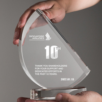 Trophée de voile en verre cristal personnalisé – Récompenses créatives pour compétitions de voile exceptionnelles – Souvenir commémoratif.