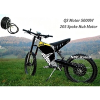 Moteur de moyeu QS 205 V3 V4 50H 3T 3.5T 4T 5T 72V5000W pour vélo électrique et moto Enduro, avec taille de dropout de 150/170/190mm