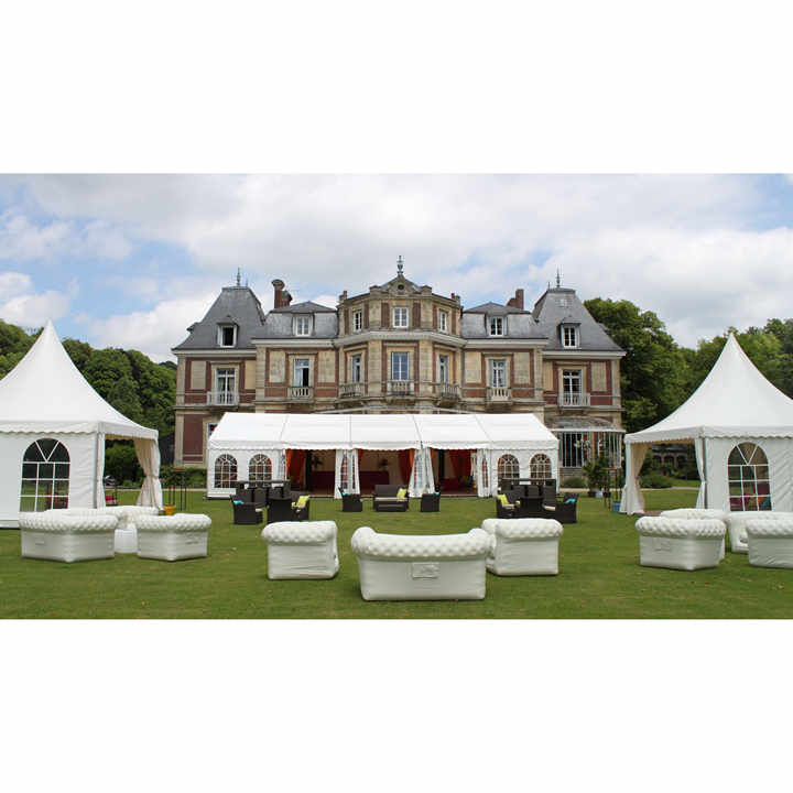 Customizable Logo Pagoda Gazebo Tent Steel Frame Fabric Side Walls Polyester for Outdoor Camping Trade Shows Wedding Canopy Tent