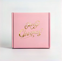 Low MOQ Wellpappe recycelbar Logo Pink Papier Versand kartons für kleine Unternehmen Geschenk verpackung Schuhe Kleidung Socken Post Mailer