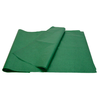 Papier de soie personnalisé de luxe, design coréen, impression papier, vert foncé, rouleau de papier de soie