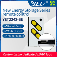 Contrôle de porte de stockage d'énergie YET2242-SE RF télécommande universelle porte-clés 433Mhz marques de Code fixe et roulant avec USB