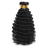 Extensions de cheveux indiens Remy 100% vierges bruts à trame unique, avec closure en dentelle HD 4*4, cuticules alignées, tissage bouclé pour femmes
