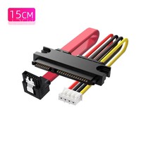 Cavo di Alimentazione per Computer, Cavo SATA in Rame 4-Pin/15-Pin per Disco Rigido e Unità Ottica, Trasferimento Dati e Alimentazione