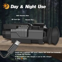 NV8000 Jumelles de vision nocturne 3D pour lunettes IR montées sur casque HD Portable Chasse Camping Mains Libres Tactique Rechargeable
