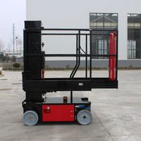 Plateforme élévatrice électrique autotractée compacte DAAILIFT, prix usine, 200 kg, mât en acier inoxydable, portée verticale de 10 m et certifiée CE