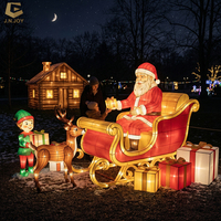 Weihnachtsmann-Fotorahmen-Beleuchtungsinstallation für Freizeitparks, Einkaufszentren und Festivalattraktionen