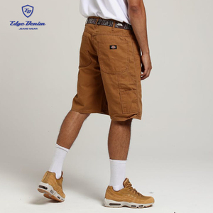<span class=keywords><strong>Jean</strong></span> chaud d'été pour homme avec ceinture, <span class=keywords><strong>Short</strong></span> <span class=keywords><strong>en</strong></span> Denim marron rincé <span class=keywords><strong>court</strong></span> coupe ample - Product Image 6