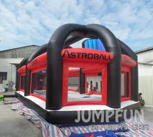 JUMPFUN Best quality Adults Inflatable Sports Arena multipurpose inflate soccer filed human jousting arena 6 in 1 Giant volleyball field