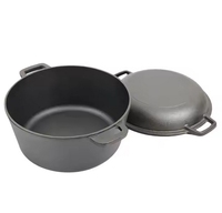Service personnalisé Certification FDA LFGB Marmite de cuisson de pain multifonction Four hollandais en fonte Marmite de camping