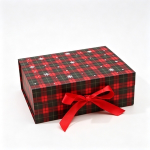 Boîte cadeau magnétique de luxe en ruban, style livre, impression personnalisée, emballage pour cadeaux de Noël, vente en gros directe d'usine - Product Image 4
