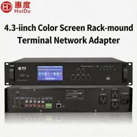 Sistema de Sonido HuiDu IP-AY45, Codificador de Audio Profesional, Amplificador de 4500W, Transmisión de Texto, Pantalla Táctil, para Escuelas y Comunidades