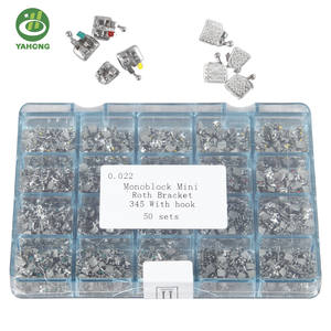 Materiali Dentali 022 MIM <span class=keywords><strong>Monoblock</strong></span> 345 Hook Bracket Ortodontici Ortodoncia - Product Image 5