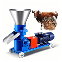 Machine à granulés d'aliments pour animaux de 50 à 100 kg/h, équipement de fabrication de granulés d'aliments pour animaux, machine de formage de granulés utilisée dans les petites usines d'aliments pour animaux
