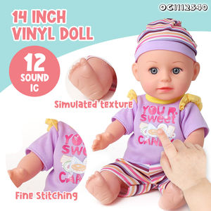 Personalizado 14 pulgadas de cuerpo completo de silicona <span class=keywords><strong>Reborn</strong></span> bebé al por mayor muñecas juguetes baratos con biberón de juguete <span class=keywords><strong>para</strong></span> bebé con 12 sonidos - Product Image 4