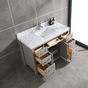 Mueble de Baño de Alta Gama de 48 Pulgadas con Lavabo de Cerámica y Características Resistentes al Agua - Product Image 4