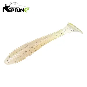 Toptan biyonik 7 renk kurtçuklar dişli T kuyruk bas plastik Lures balıkçılık yumuşak, yapay Swimbait balıkçılık Lures