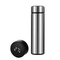 Bouteille d'eau isotherme en acier inoxydable avec infuseur à thé, isolation thermique 12-24 heures, design écologique
