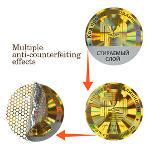 Nhà Sản Xuất Tùy Chỉnh <span class=keywords><strong>3D</strong></span> Void Holography An Ninh Nhãn Vinyl Cho Bù Đắp Giấy Các Tông Kraft Giấy Tráng Giấy Tấm Ban - Product Image 2