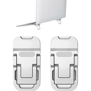 Portable Foldable Laptop Stand Computer <strong>Keyboard</strong> <strong>Riser</strong> with 2 Adjustable Angles, Self-Adhesive Invisible Notebook Stand for Desk - Product Image 1
