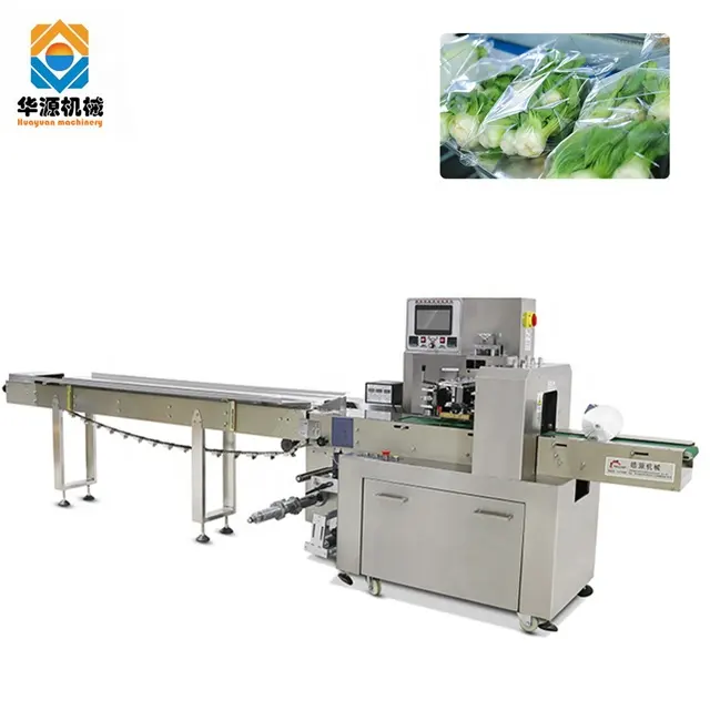 Huayuan máquina de embalagem horizontal, mistura de fluxo de cenoura de frutas e vegetais automático