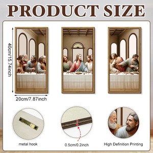 KingWIN Easter <b>Wall</b> Hanging <b>Framed</b> Brown Wooden Home Decor 857 - Product Image 4