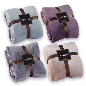 77% POLIÉSTER + 23% sofá reciclado mantas de franela Color sólido franela Yoga manta suave manta de viaje al por mayor - Product Image 1