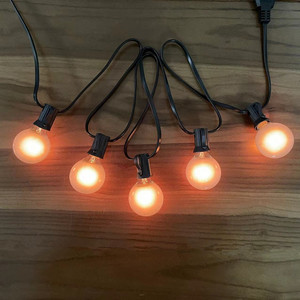 8m 25x mliky G40 Bóng đèn quả cầu chuỗi đèn kết nối sân sau Patio đèn trang trí vòng hoa ngoài trời tiệc cưới - Product Image 2