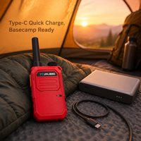 XUNLIBAO Mini talkie-walkie, petit radio bidirectionnel analogique portable UHF X3-2, OEM ODM, logo personnalisé, léger, rechargeable par USB Type-C