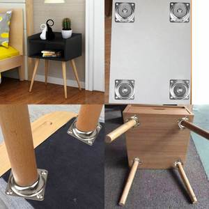 Armario moderno de metal y madera para dormitorio, estilo contemporáneo con patas, silla de comedor nórdica plegable de acero inoxidable gratis para sala de estar - Product Image 4