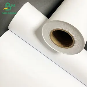 50m 100m 150m 20lb High Printability Low Cost CAD Plotter Digital Printing White Bond Paper For Engineering Design